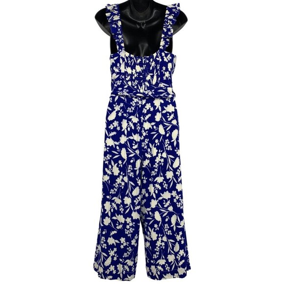 Sugarlips Women Jumpsuit Pant Small Floral Jumpsuit Square Neck Zip Closer EUC - Picture 4 of 5